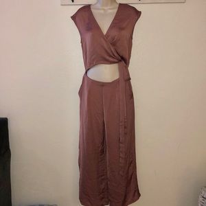 Monrow Sleeveless Wrap Jumpsuit